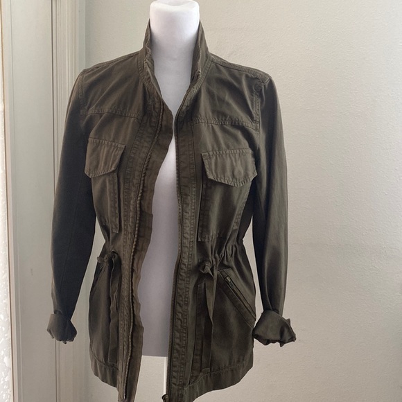 J. Crew utility jacket in army green size XS. - Picture 1 of 6